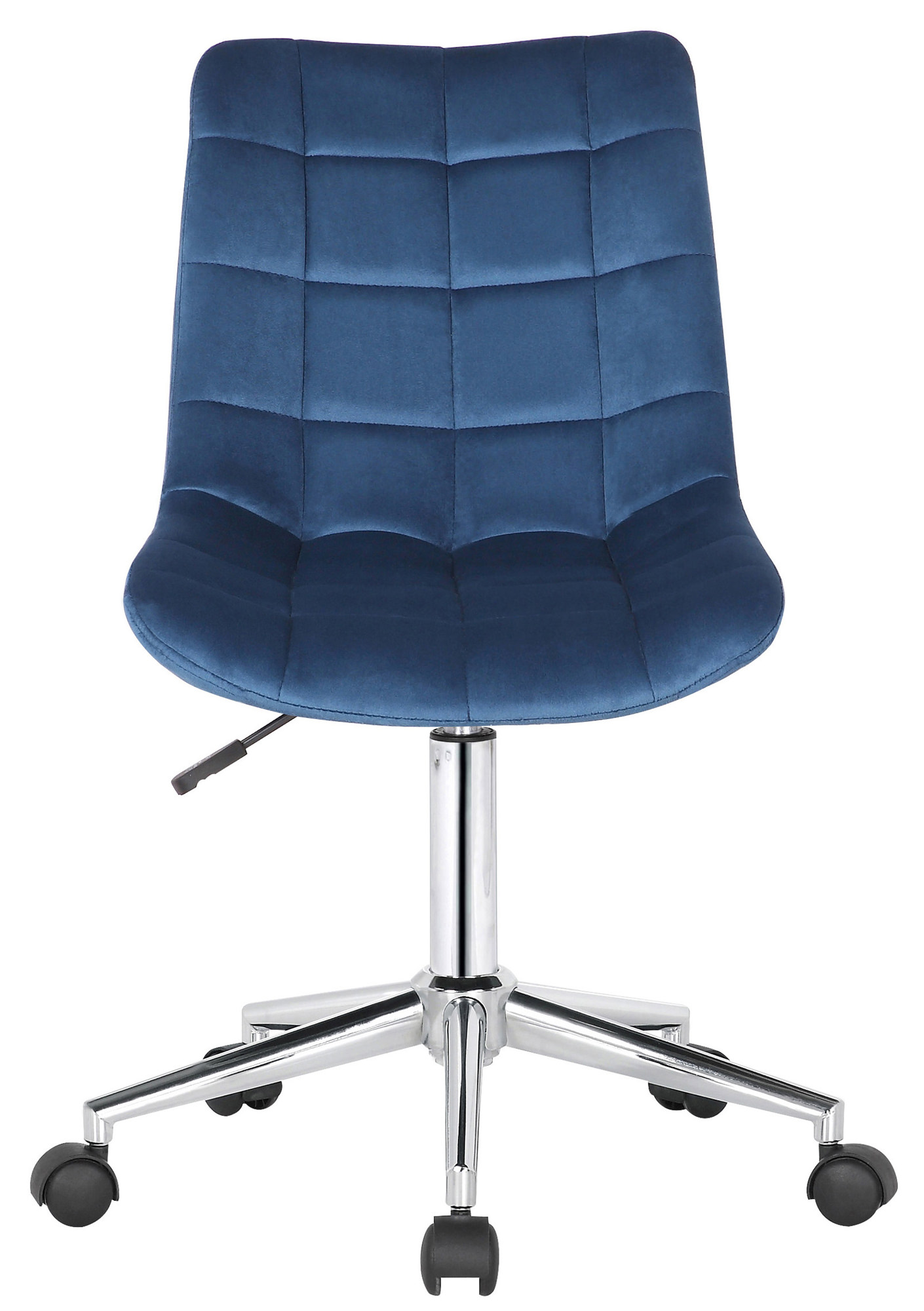 Silla de oficina Medford en terciopelo Azul