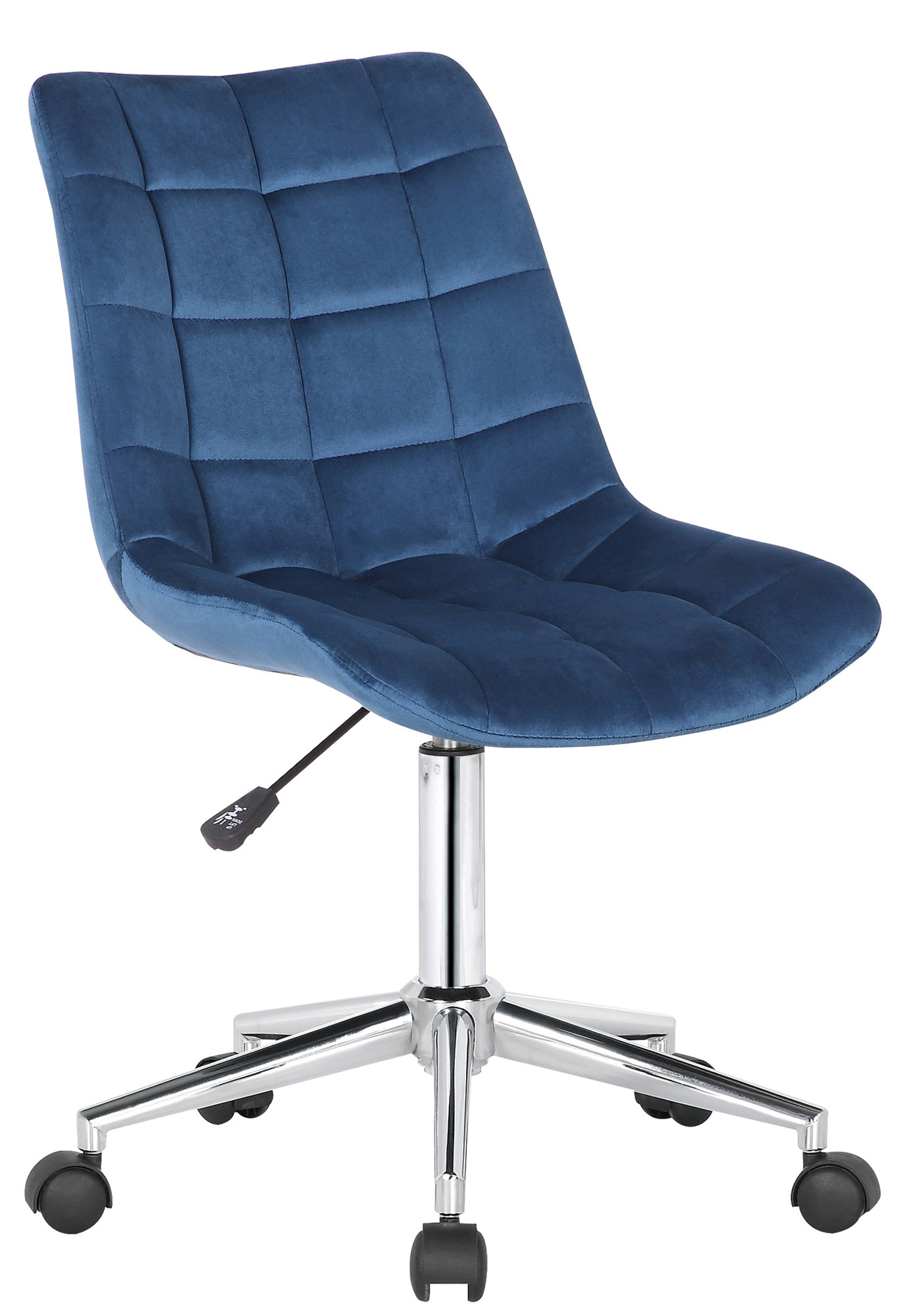 Silla de oficina Medford en terciopelo Azul