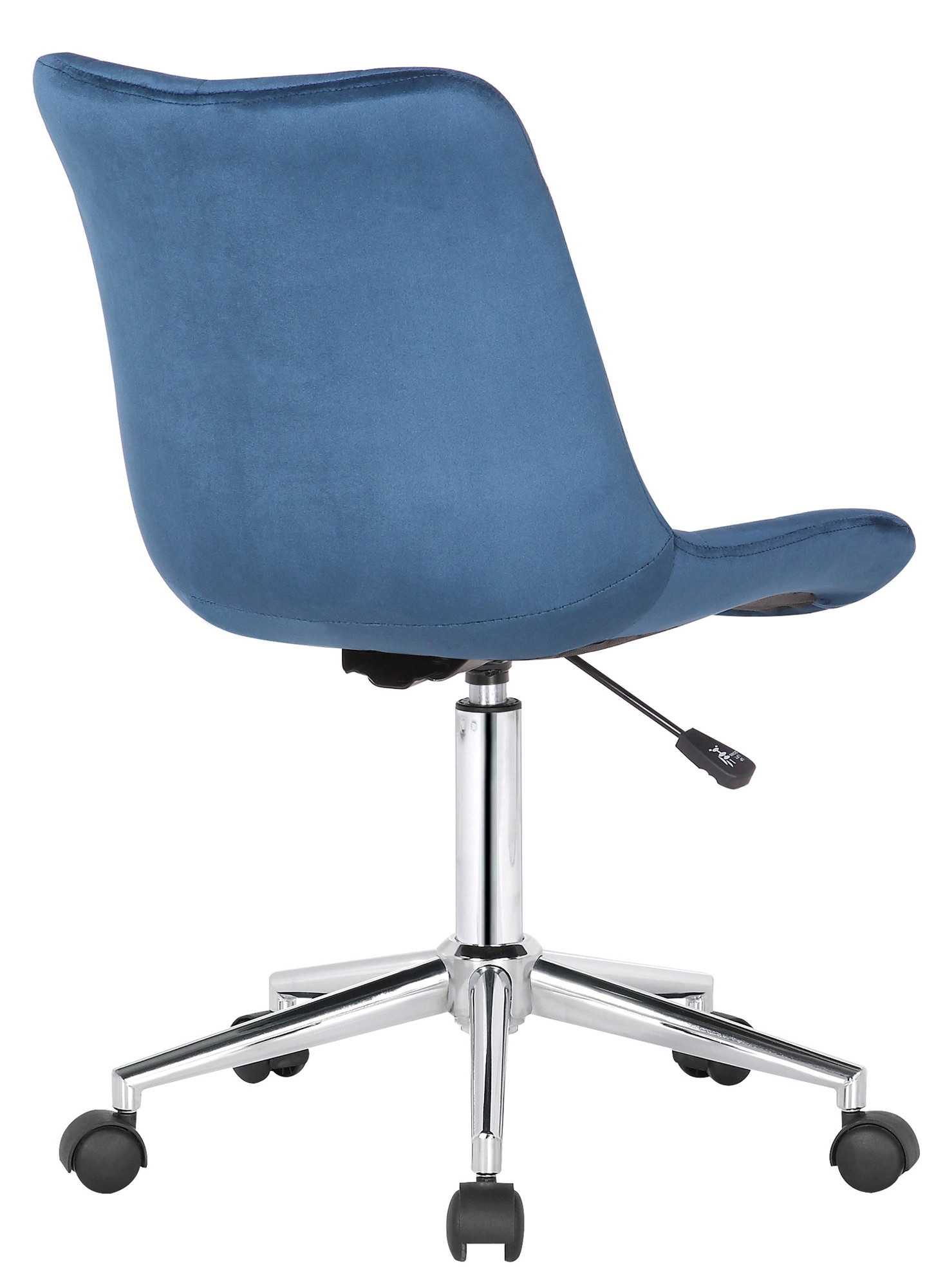 Silla de oficina Medford en terciopelo Azul